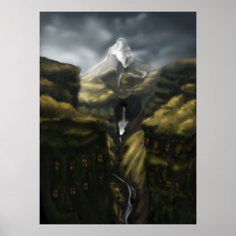 Póster Mystic Mú lagljú fur: Cañón islandés Wonderland