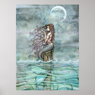 Póster Mystic Pearl Fantasy Art Poster