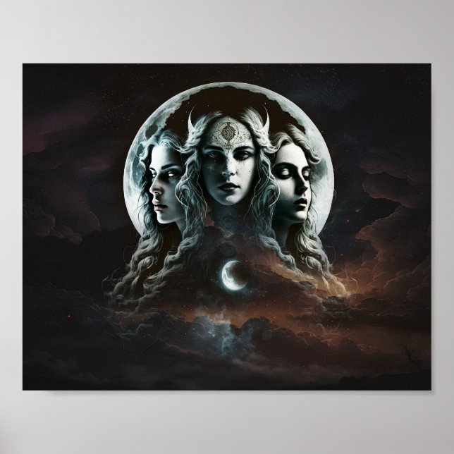 Póster Mystic Triple Goddess Twist (Frente)