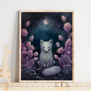 Póster Mystic Woodland Arcadio Fox Fox Wall Print