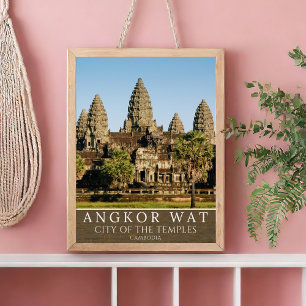 Póster Mystical Angkor Temples – Cambodia
