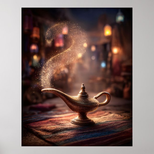 Póster Mystical Genie Lamp (Frente)