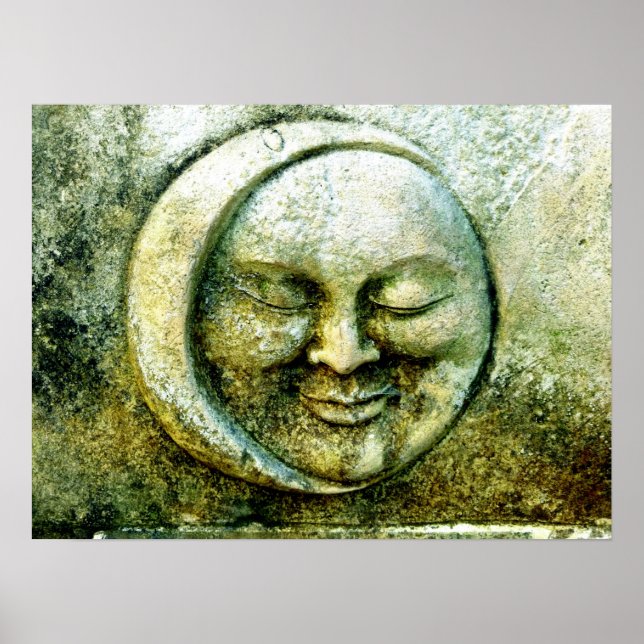 Póster Mystical Moon Decoupage (Frente)