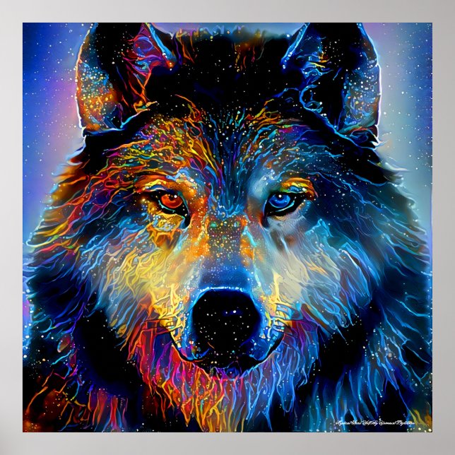 Póster Mystical Spirit Wolf (Frente)