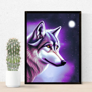 Poster Mystical Wolf