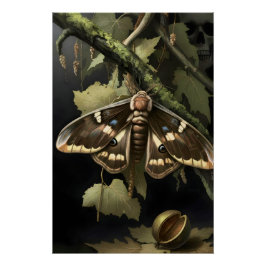 Póster Mystical Woodland Moth