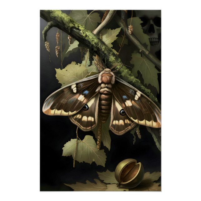 Póster Mystical Woodland Moth (Anverso)