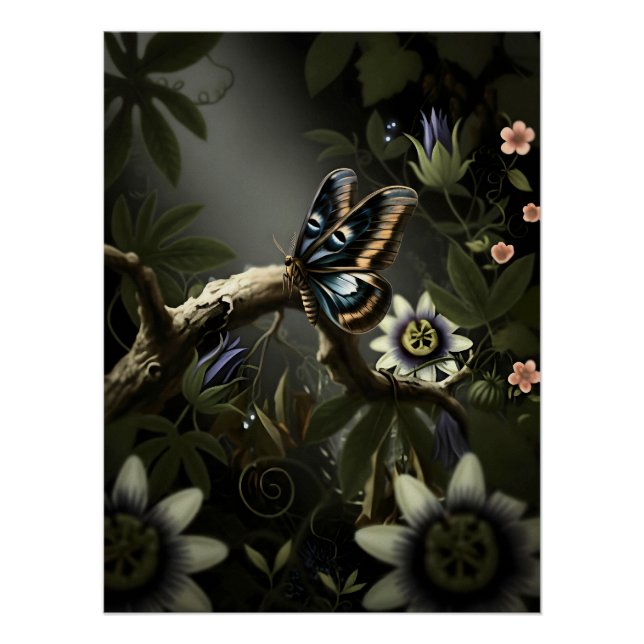 Póster Mystical Woodland Moth (Anverso)