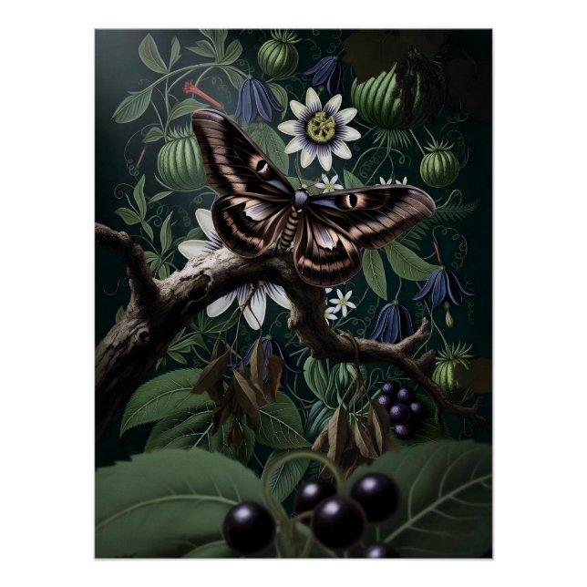 Póster Mystical Woodland Moth (Anverso)