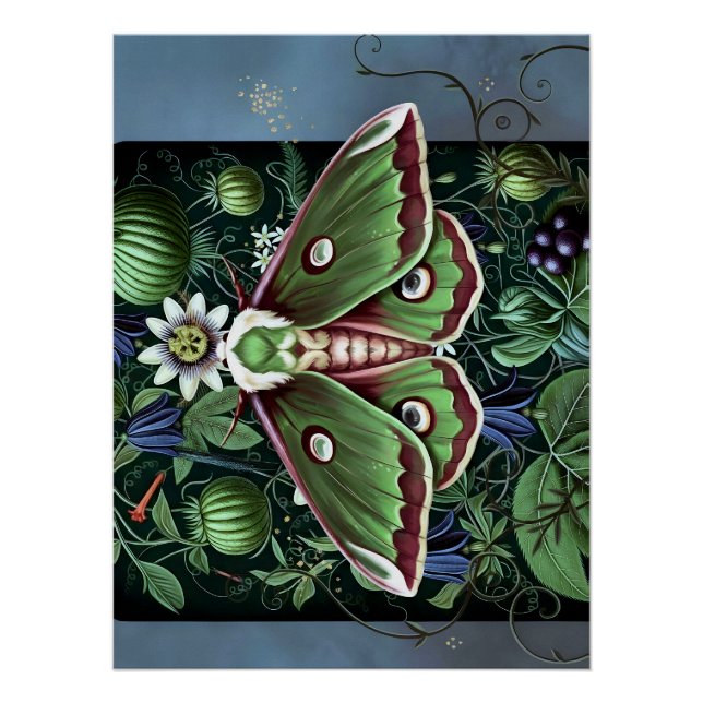 Póster Mystical Woodland Moth (Anverso)