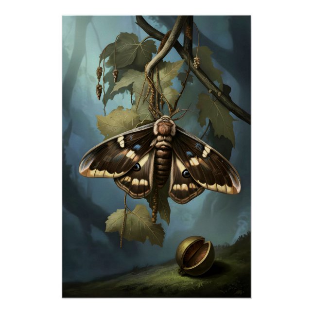Póster Mystical Woodland Moth (Anverso)