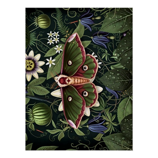 Póster Mystical Woodland Moth (Anverso)