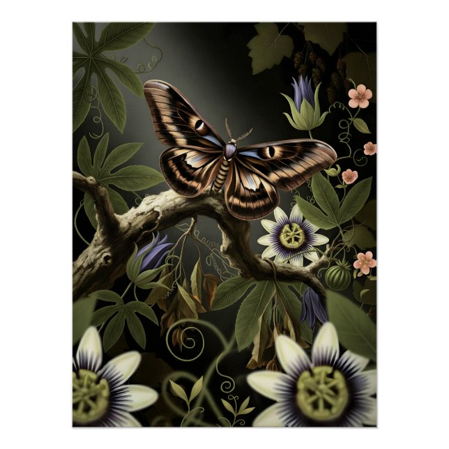 Póster Mystical Woodland Moth (Anverso)