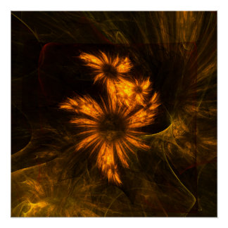 Póster Mystique Garden Resumen Arte