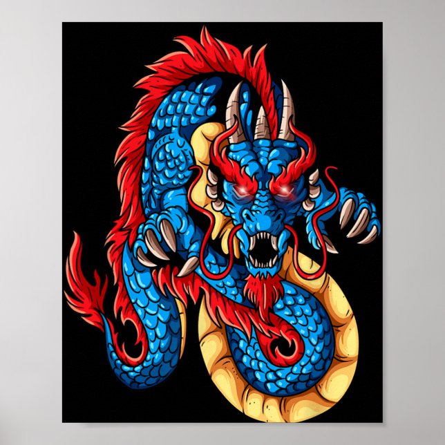 Póster Mythical Creatures China New Year Chinese New Year (Frente)