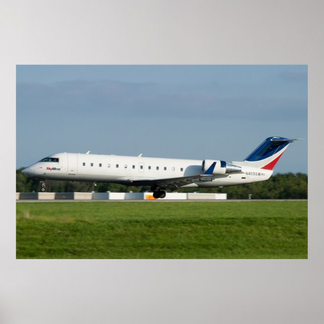 Póster N405SW Skywest Canadair CRJ-200ER (Frente)