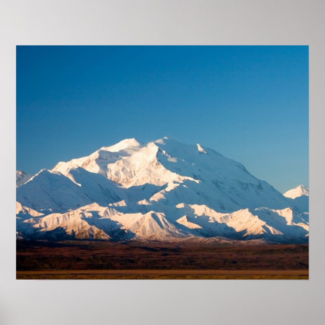 Póster N.A., EEUU, Alaska. Monte McKinley en Denali (Frente)
