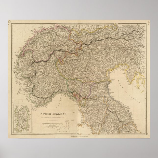 Póster N Italia, Alpes (Frente)