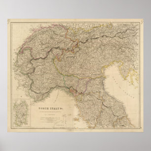 Póster N Italia, montañas
