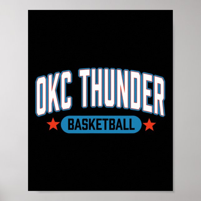 Póster N Oklahoma City Thunder Sketll Americana  (Frente)