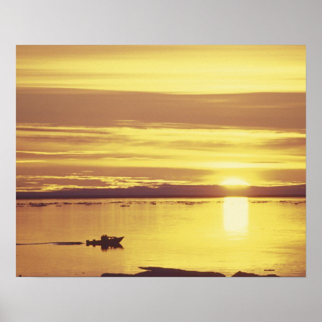 Póster NA, Canadá, Ártico canadiense, isla de Baffin (Frente)