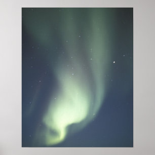 Póster NA, Canadá, Manitoba, Luces boreales de Churchill,