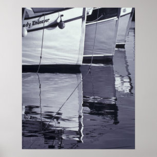 Póster NA, Canadá, Nueva Escocia, Digby. Barcos de pesca;