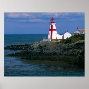 Póster NA, Canadá, Nuevo Brunswick, Isla Campobello. 4