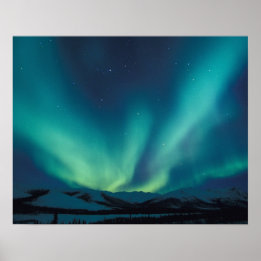 Póster NA, EE. UU., Alaska, Cordillera de Brooks, Cortina