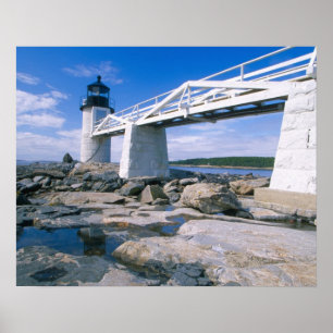 Póster NA, EE. UU., Maine, Port Clyde.  Marshall Point