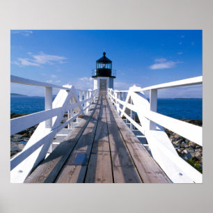 Póster NA, EE.UU., Maine, Port Clyde. Punto Marshall 2