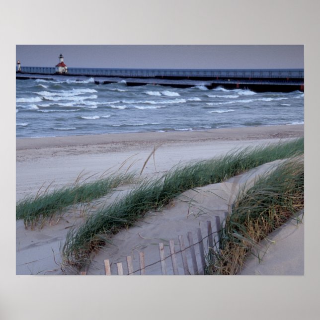 Póster NA, EE.UU., Michigan, condado de Berrien, St. Jose (Frente)