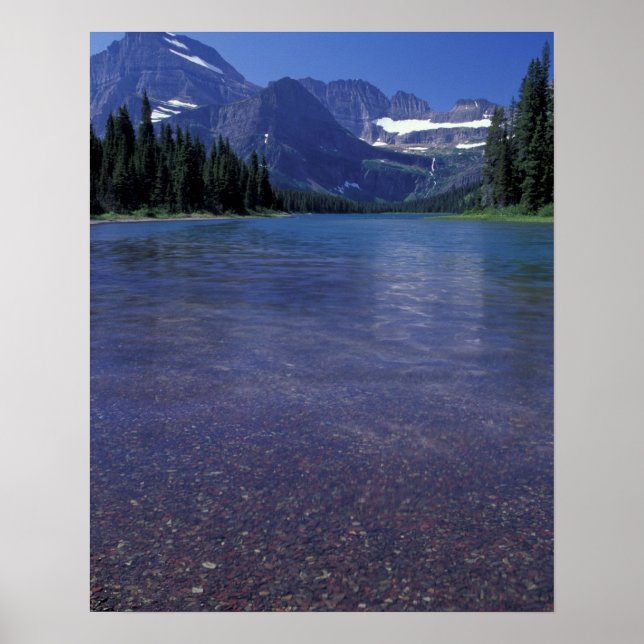 Póster NA, EE. UU., Montana, Parque Nacional Glaciar. (Frente)