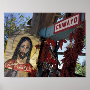 Póster NA, EE. UU., Nuevo México, Santa Fe.