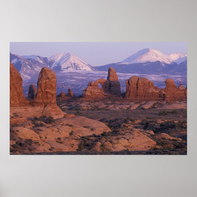 Póster NA, EE.UU., Utah, Parque Nacional Arches. Jardín d (Frente)