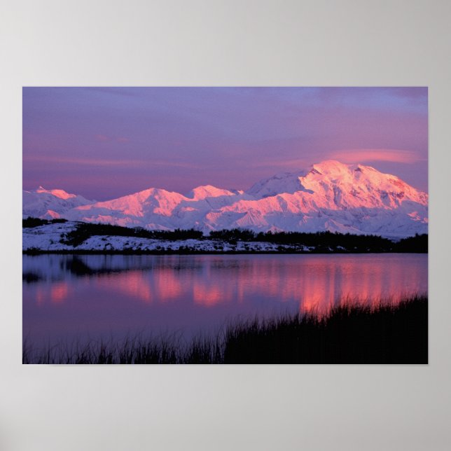 Póster NA, Estados Unidos, Alaska, Denali NP, Monte McKin (Frente)