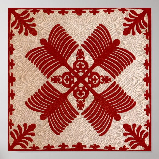 Póster Na Kalaunu Me Na Kāhili, quilt (Frente)