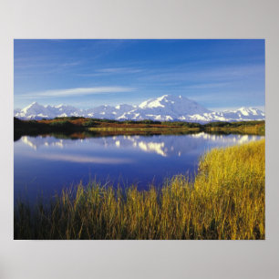 Póster NA, USA, Alaska, Denali NP Mt. McKinley in