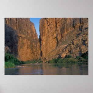 Póster NA, USA, Texas, Big Bend National Park. Rio