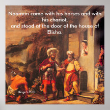 Naaman curado por Elisha - Poster