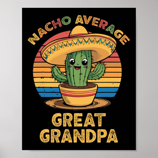 Póster Nacho: el gran abuelo promedio que coincide con el (Frente)