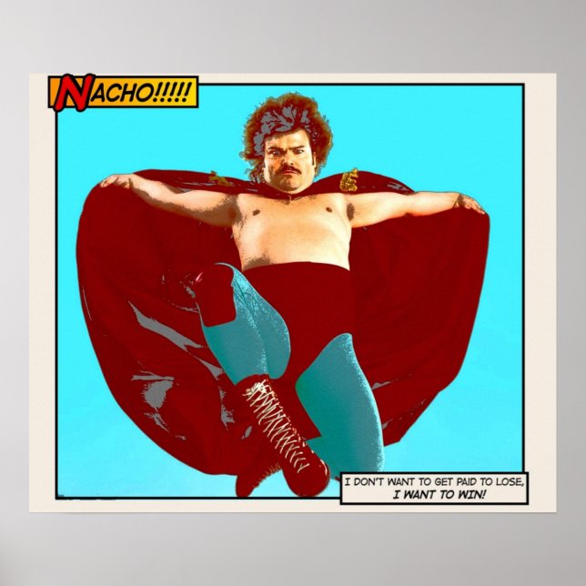 Póster Nacho Libre que quiero ganar (Frente)