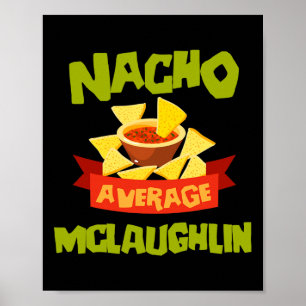 Póster Nacho Mclaughlin promedio divertido cumpleaños per