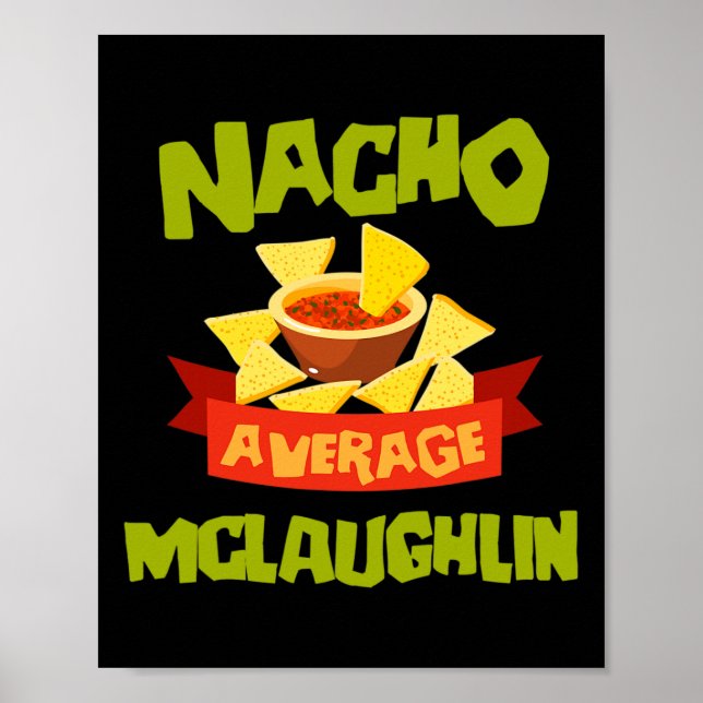 Póster Nacho Mclaughlin promedio divertido cumpleaños per (Frente)