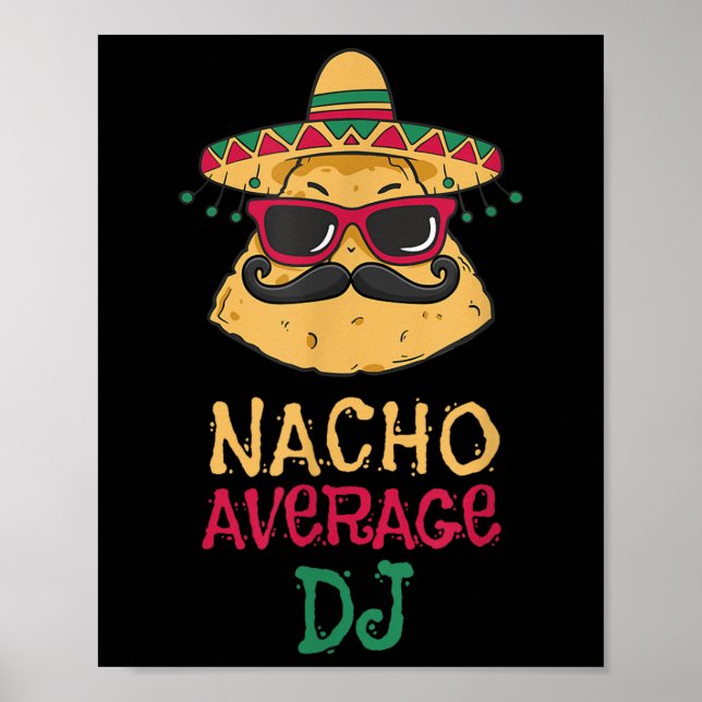 Póster Nacho Promedio Dj Cinco De Mayo (Frente)
