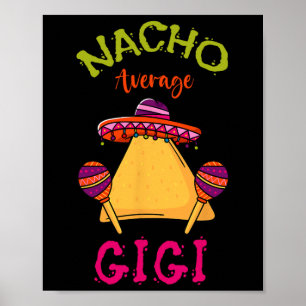 Póster Nacho Promedio Gigi Mexicano Cinco De Mayo Abuela 