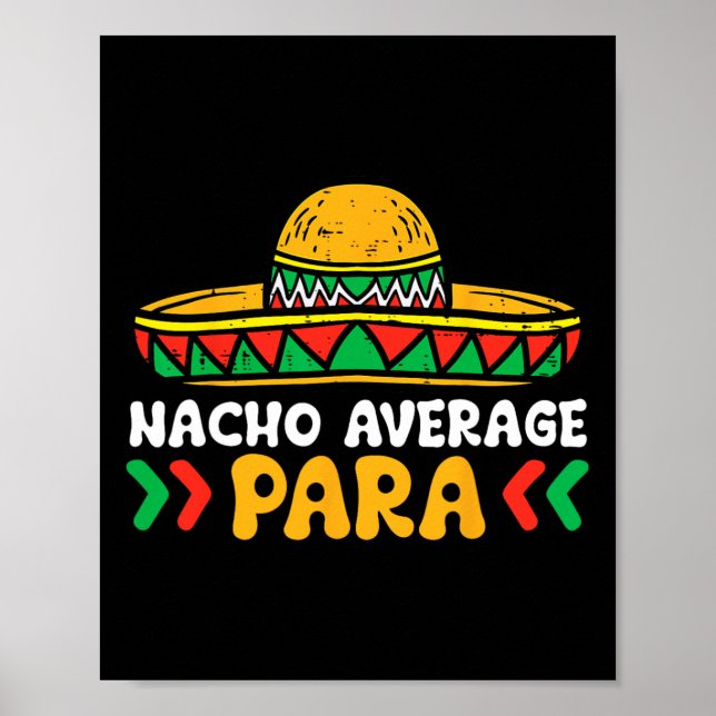 Póster Nacho Promedio Para Cinco De Mayo Plaza De Fiesta  (Frente)