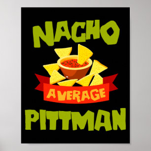 Póster Nacho promedio pittman divertido cumpleaños apelli