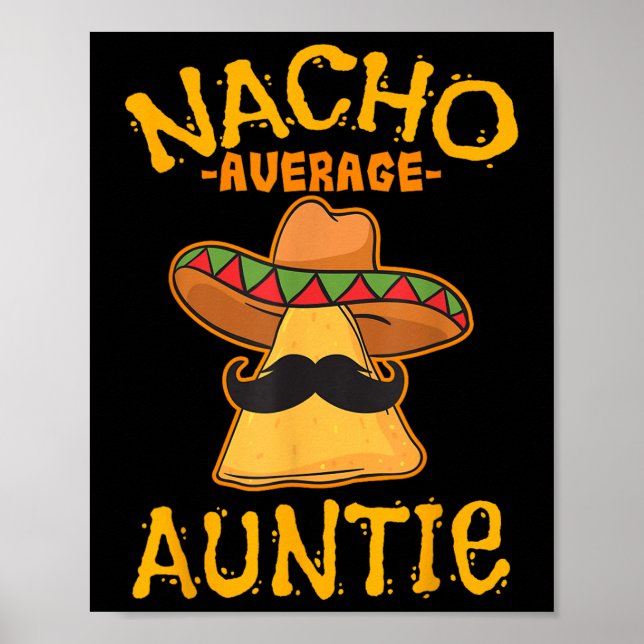 Póster Nacho Tía Media Mexicana Cinco De Mayo Tía Fi (Frente)