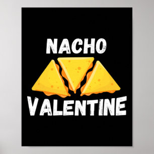 Póster Nacho Valentine Diversión Comida Mexicana Amor San